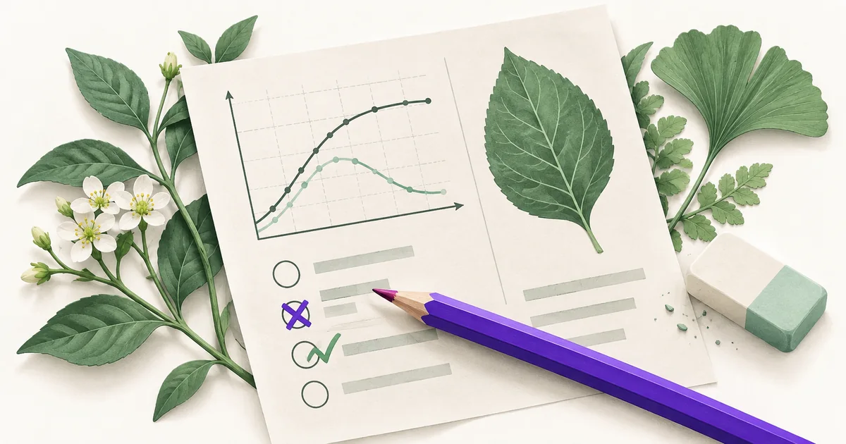 Biologijos užduoties lapas su grafiku, pažymėtais atsakymais, violetiniu pieštuku ir trintuku